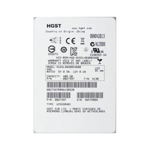 HUSSL4040BSS600-DELL-CL-Dell 400GB 2.5 inch SLC 6Gb/s SAS SSD