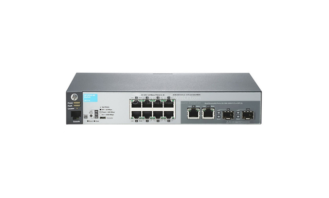 J9777A#ABA HP 2530 Series 2530-8G 8 x Ports 10/100/1000Base-T + 2 Dual Personality SFP Ports Layer 2 Managed 1U Rack-mountable Gigabit Ethernet Network Switch