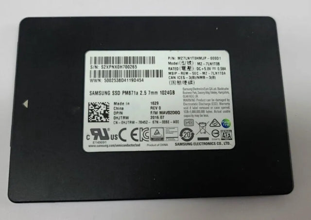 MZ7LN1T0HMJP-000D1-Samsung 1TB 2.5 inch TLC 6Gb/s SATA SSD