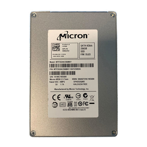 08GJ4J-Dell 256GB 2.5 inch MLC 6Gb/s SATA Solid State Drive