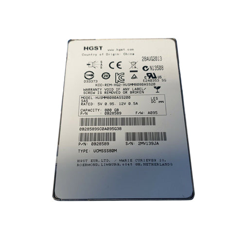 0B28589-HGST 800GB 2.5 inch MLC 12Gb/s SAS Solid State Drive
