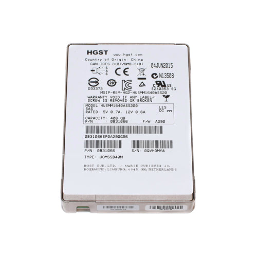 0B31066-HGST 400GB 2.5 inch MLC 12Gb/s SAS Solid State Drive
