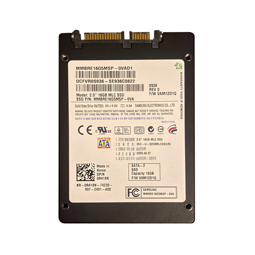 0R418N-Dell 16GB 2.5 inch MLC 3Gb/s SATA Solid State Drive