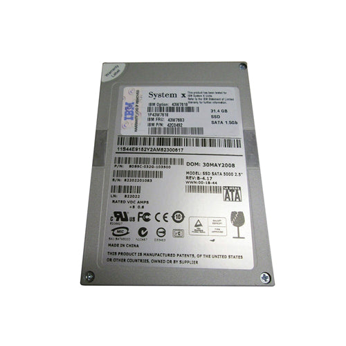 42C0492 - IBM 31.4GB 2.5 inch SLC 1.5Gb/s SATA Solid State Drive