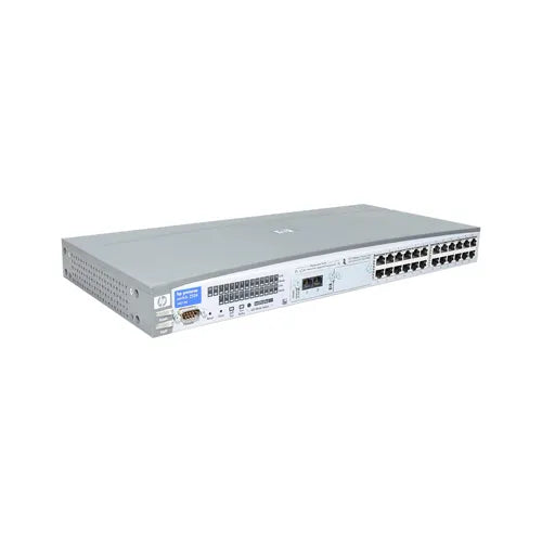 J4813A-2 - HP ProCurve 2500 Series 2524 24 x RJ-45 Ports 10/100Base-TX + 2 x SFP (mini-GBIC) Ports Layer 2 Managed Rack-mountable Fast Ethernet Network Switch