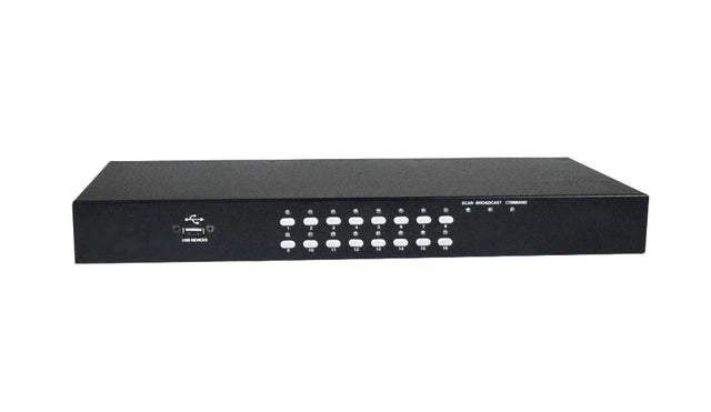 262585-B21 - Compaq 16 x Ports RJ-45 + 1 x Port DB-9 + 1 x Port 15-Pin 1U Rack-Mountable KVM Switch