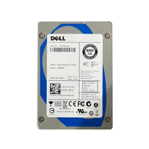 LB806M-EQ-Dell 800GB 2.5 inch MLC 6Gb/s SAS Solid State Drive