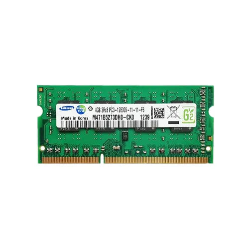 M471B5273DH0-CK0-GEN - Samsung 4GB DDR3-1600MHz PC3-12800 Non-ECC Unbuffered CL11 204-Pin SODIMM 1.5V Dual Rank Memory Module