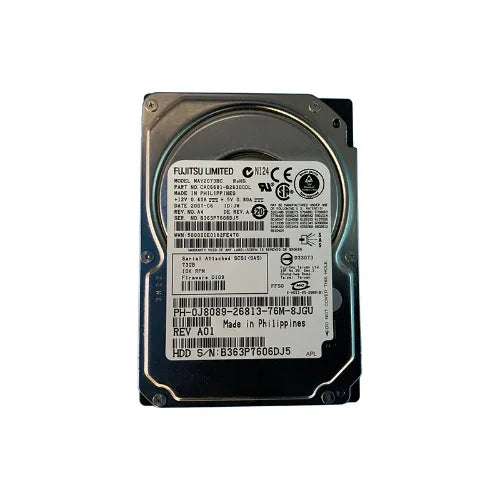 MAY2073RC-DELL - Dell 73GB 10000RPM SAS 3Gb/s Hot-Pluggable 8MB Cache 2.5-Inch Hard Drive