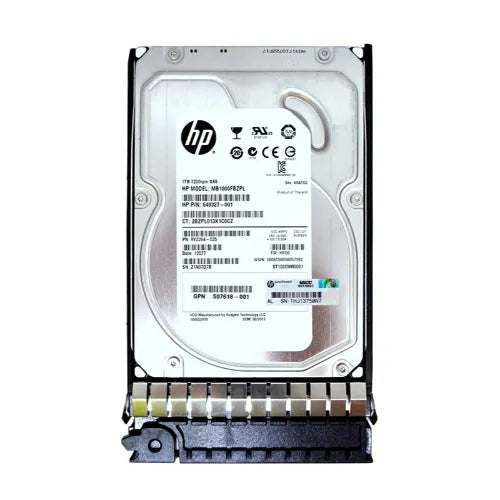 MB1000FBZPL-GEN - HP 1TB 7200RPM SAS 6Gb/s LFF Hot-Pluggable Dual Port 3.5-inch Midline Hard Drive with Tray for Gen1/7 ProLiant Server & Storage Array