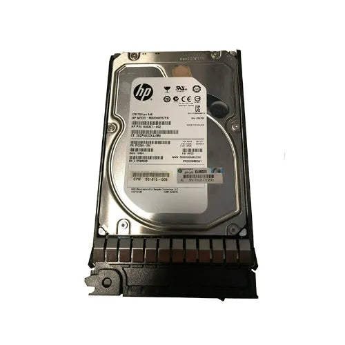 MB2000FBZPN-1 - HP 2TB 7200RPM SAS 6Gb/s Hot-Pluggable Dual Port LFF 3.5-Inch Midline Hard Drive with Tray for Gen1/7 ProLiant Server/Storage Array