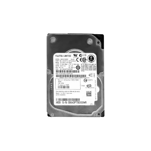 36GB 15000RPM SAS 3Gb/s Hot-Pluggable Single Port SFF 2.5-inch Hard Drive with Tray