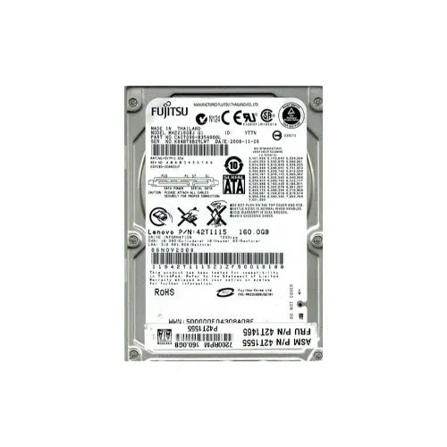 MHZ2160BJ-DEL - Dell 160GB 7200RPM SATA 3Gb/s 16MB Cache 7-Pin 2.5-Inch Hard Drive for Notebook