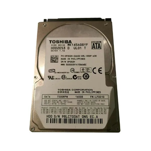 MK1654GSYF-DEL - Dell 160GB 7200RPM SATA 3Gb/s 8MB Cache 2.5-Inch Hard Drive