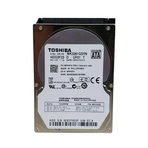 MK3261GSYN-DELL - Dell 320GB 7200RPM SATA 3Gb/s 16MB Cache 2.5-Inch Hard Drive