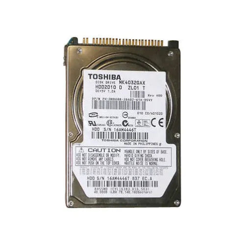 MK4032GAX-1 - Toshiba 40GB 5400RPM IDE Ultra ATA/100 (ATA-6) 8MB Cache 2.5-Inch Hard Drive