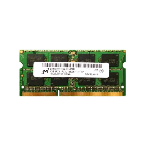 MT16KTF51264HZ-1G6M1-GEN - Micron 4GB DDR3-1600MHz PC3-12800 Non-ECC Unbuffered CL11 204-Pin SODIMM 1.35V Dual Rank Memory Module