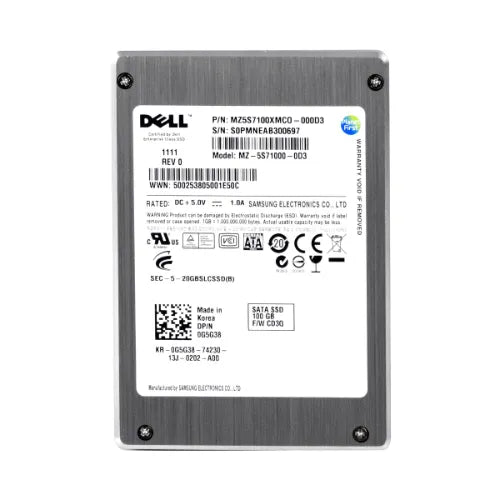 MZ-5S71000-0D3-DELL-EQ-Dell 100GB 2.5 inch SLC 3Gb/s SATA SSD