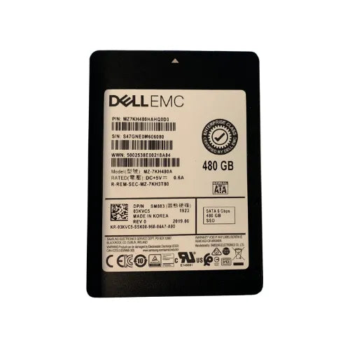MZ7KH480HAHQ0D3-DELL-Dell 480GB 2.5 inch MLC 6Gb/s SATA SSD