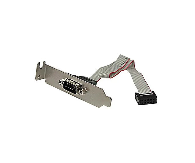 PLATE9MLP - StarTech 9 Pin Serial Male to 10 Pin Motherboard Header LP Slot Plate