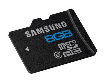 Samsung - MB-MS8GA - Essential 8GB Class 6 microSDHC Flash Memory Card with SD Adapter - Orange Hardwares