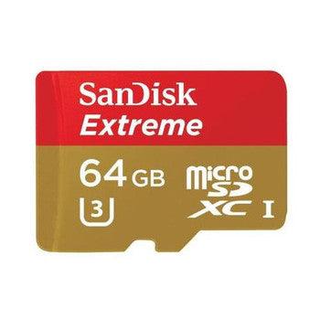 SanDisk - SDSQXNE-064G-GN6AA - Extreme 64GB Class 10 microSDXC UHS-I Flash Memory Card - Orange Hardwares
