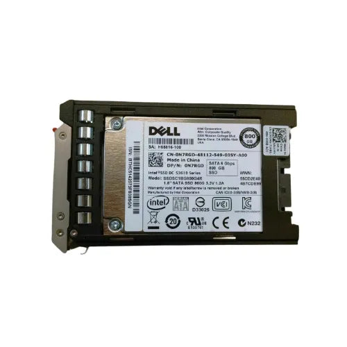 SSDSC1BG800G4R-DELL-Dell 800GB 1.8 inch MLC 6Gb/s SATA SSD
