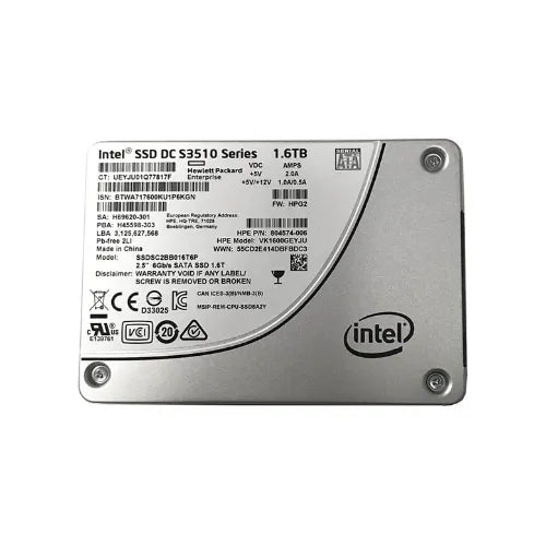 SSDSC2BB016T6P-HP - HPE 1.6TB Multi-Level Cell SATA 6Gb/s 2.5-Inch Solid State Drive