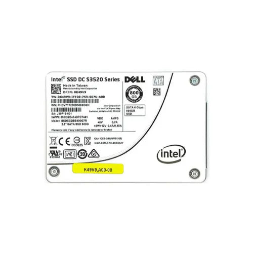 SSDSC2BB800G7R-DELL-Dell 800GB 2.5 inch MLC 6Gb/s SATA SSD