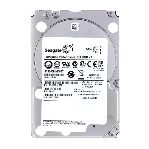 ST1200MM0007-1 - Seagate Enterprise Performance 10K.7 1.2TB 10000RPM SAS 6Gb/s 64MB Cache 2.5-Inch Hard Drive