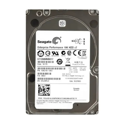 ST1200MM0017-IBM - IBM 2TB 10000RPM SAS 6Gb/s 64MB Cache (SED) (CE) 2.5-Inch Hard Drive