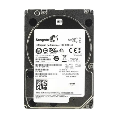 ST1200MM0088-RFB - seagate Enterprise Performance 10K.8 1.2TB 10000RPM SAS 12Gb/s 128MB Cache 512n 2.5-Inch Hard Drive