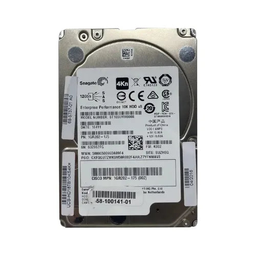 ST1800MM0008-CISCO - Cisco 1.8TB 10000RPM SAS 12Gb/s 128MB Cache (4Kn) 2.5-Inch Hard Drive