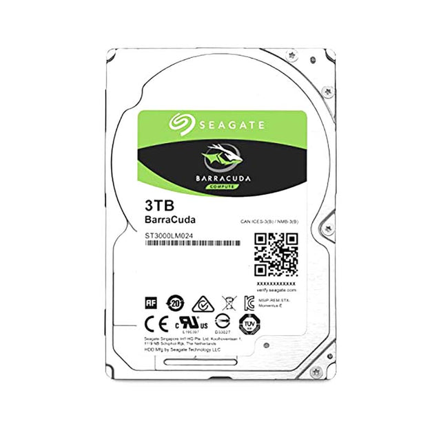 ST3000LM024 - Seagate BarraCuda 3TB 5400RPM SATA 6Gb/s 128MB Cache 2.5-inch Hard Drive