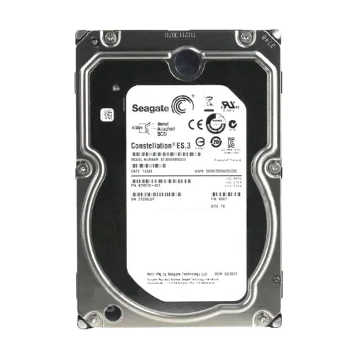 ST3000NM0023-DELL - Dell Constellation ES.3 3TB 7200RPM SAS 6Gb/s 128MB Cache 3.5-Inch Hard Drive