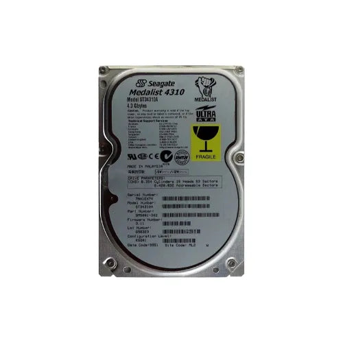 ST34310A-1 - Seagate 4.3GB 5400RPM IDE Ultra ATA/33 (ATA-4) 512KB Cache 3.5-Inch Hard Drive
