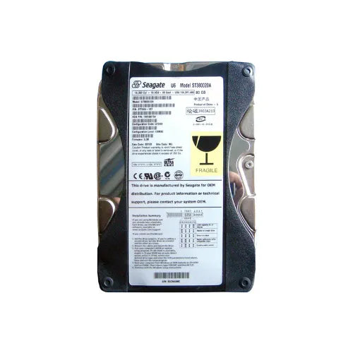 ST380020A-1 - Seagate U6 Series 80GB 5400RPM IDE Ultra ATA/100 (ATA-6) 2MB Cache (CE) 3.5-Inch Hard Drive