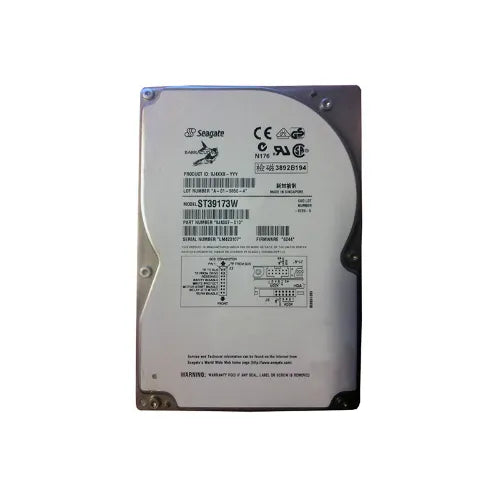 ST39173W-1 - Seagate BarraCuda 9LP Series 9.1GB 7200RPM Wide Ultra SCSI 512KB Cache (CE) 68-Pin 3.5-Inch Hard Drive