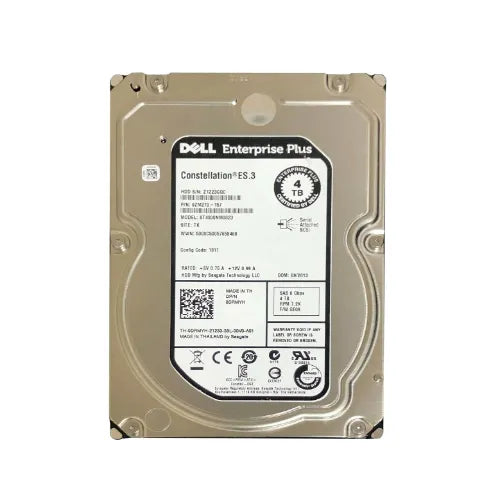 ST4000NM0023-DELL-CLE - Dell Compellent Enterprise 4TB 7200RPM SAS 6Gb/s 128MB Cache 3.5-Inch Hard Drive