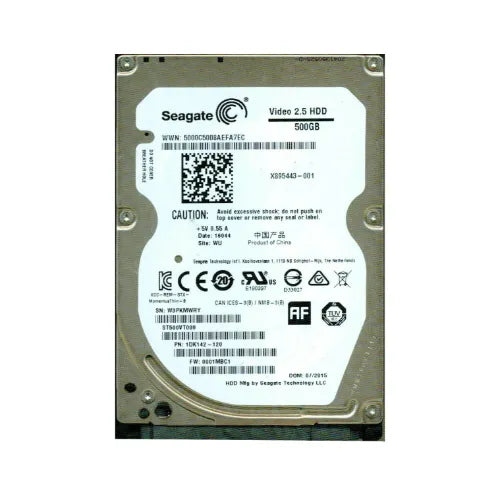 ST500VT000-RFB - Seagate Video 2.5 500GB 5400RPM SATA 6Gb/s 16MB Cache 2.5-Inch Hard Drive
