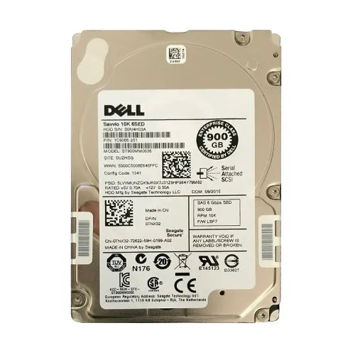 ST900MM0036-DEL - Dell 900GB 10000RPM SAS 6Gb/s 2.5-Inch Hard Drive