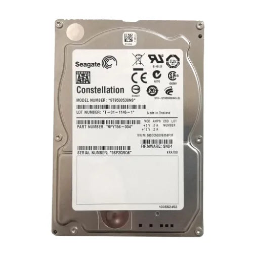 ST9500530NS-DELL - Dell Constellation 500GB 7200RPM SATA 3Gb/s 32MB Cache (512) 2.5-Inch Hard Drive