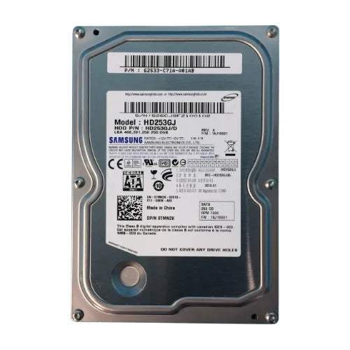 TMN2K-GEN - Dell 250GB 7200RPM SATA 3Gb/s 16MB Cache 3.5-Inch Hard Drive