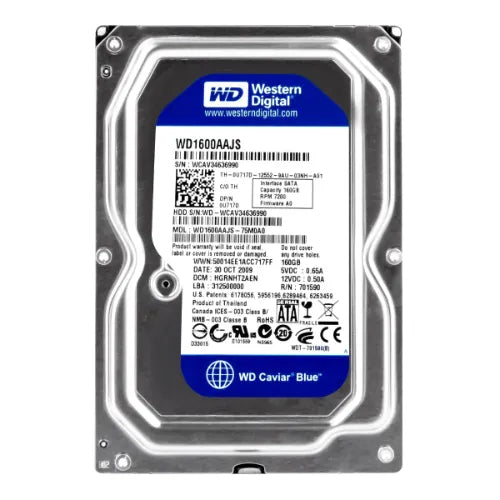 U717D-DEL - Dell 160GB 7200RPM SATA 3Gb/s 8MB Cache 3.5-Inch Hard Drive