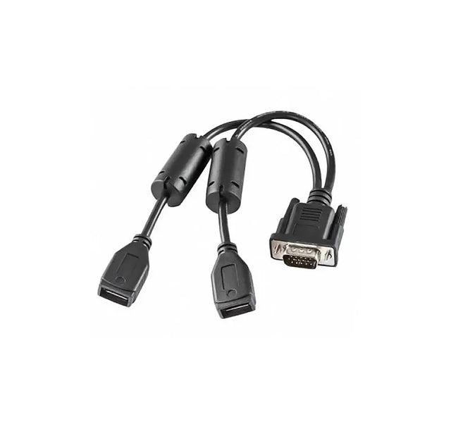 D15 Male to Two USB Type A Plug (Host), 10 Inch