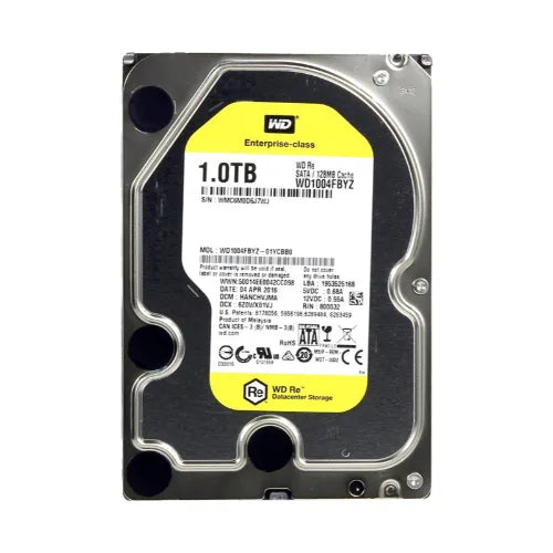 WD1004FBYZ-DELL - Dell RE 1TB 7200RPM SATA 6Gb/s 128MB Cache (RoHS) 3.5-Inch Enterprise Hard Drive