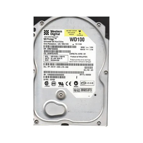 WD100EB-11BHF0-1 - Western Digital Protege 10GB 5400RPM EIDE 2MB Cache (CE) 3.5-Inch Hard Drive
