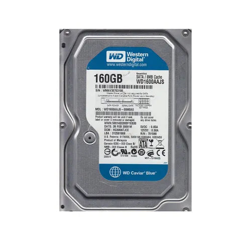WD1600AAJS-00M0A0-1 - Western Digital Caviar Blue 160GB 7200RPM SATA 3Gb/s 8MB Cache 3.5-Inch Hard Drive