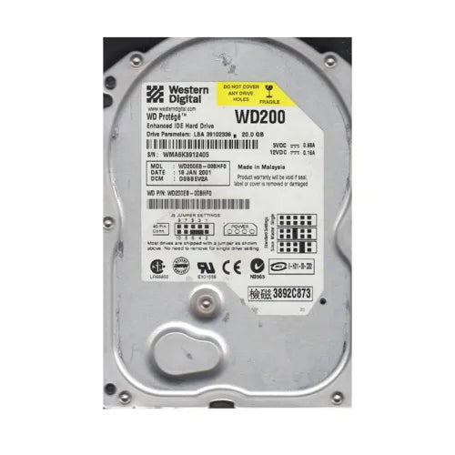Protege 20GB 5400RPM EIDE 2MB Cache CE 3.5-Inch Hard Drive