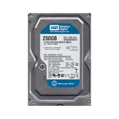 WD2500AAKX-001CA0-1 - Western Digital Caviar Blue 250GB 7200RPM SATA 6Gb/s 16MB Cache (RoHS) 3.5-Inch Hard Drive